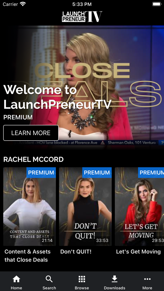 #1. LaunchPreneurTV (iOS) Podle: Katapy