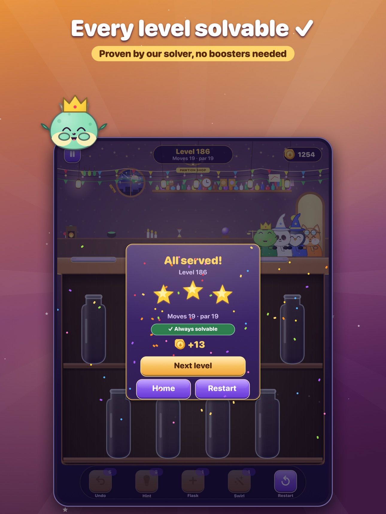Screenshot 8 of Pawtion: Water Sort Puzzle