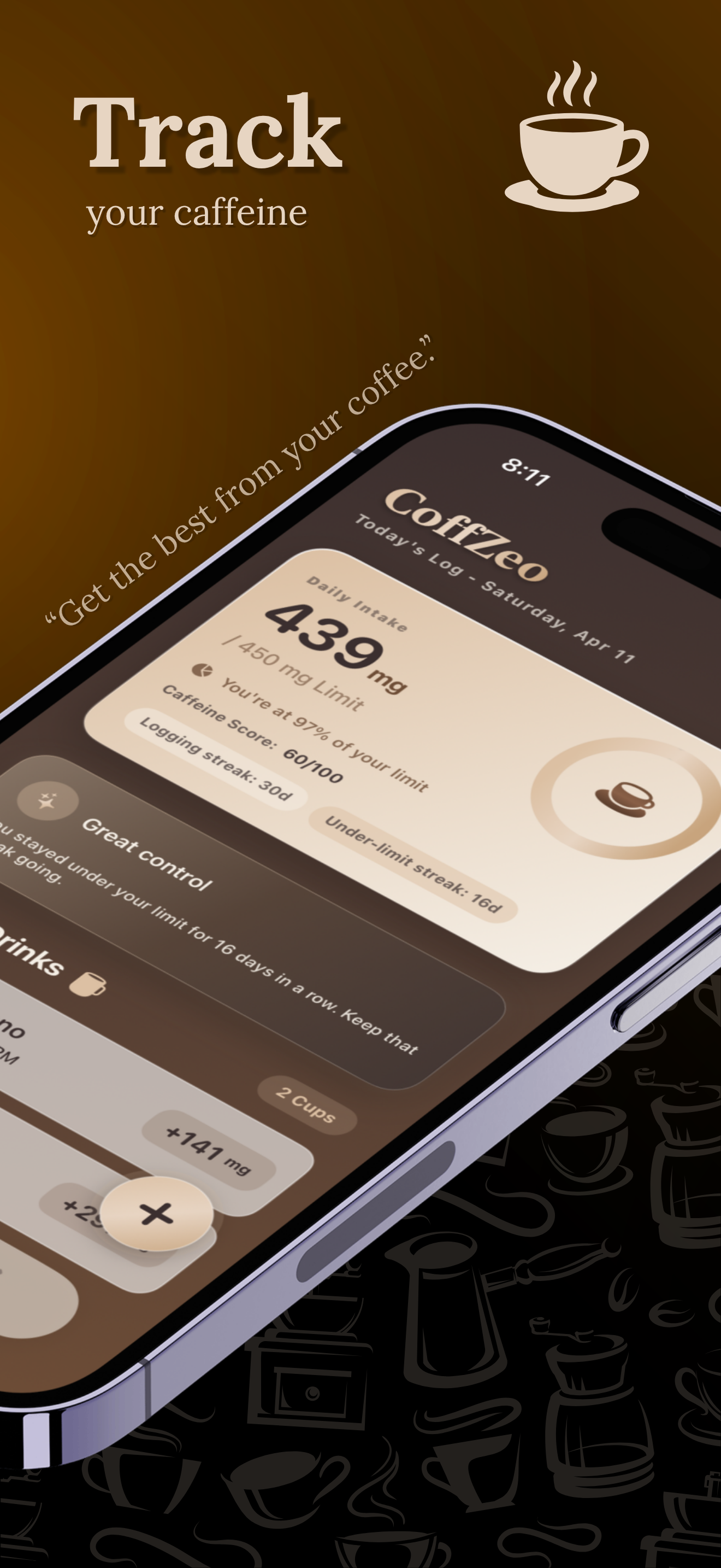 CoffZeo - Caffeine Tracker