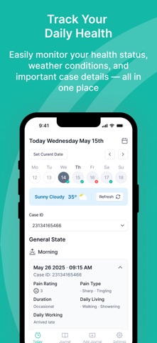 Pain Journal App screenshot
