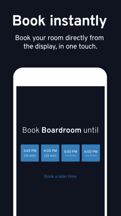 Dash - meeting room display Screenshot