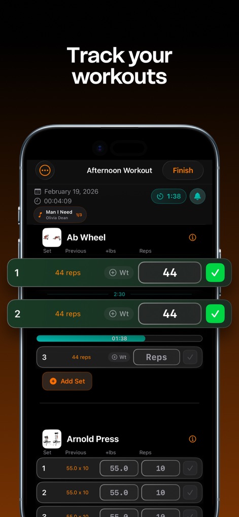 Built Workout - This tool streamlines workout logging with a gym-optimized keyboard that pre-fills previous session data as ghost placeholders, alongside integrated rest timers for optimal pacing.