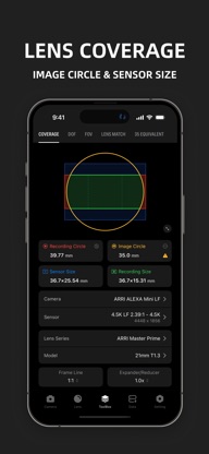 DPBOX:Cam&Lens Specs,Data Calc screenshot 3