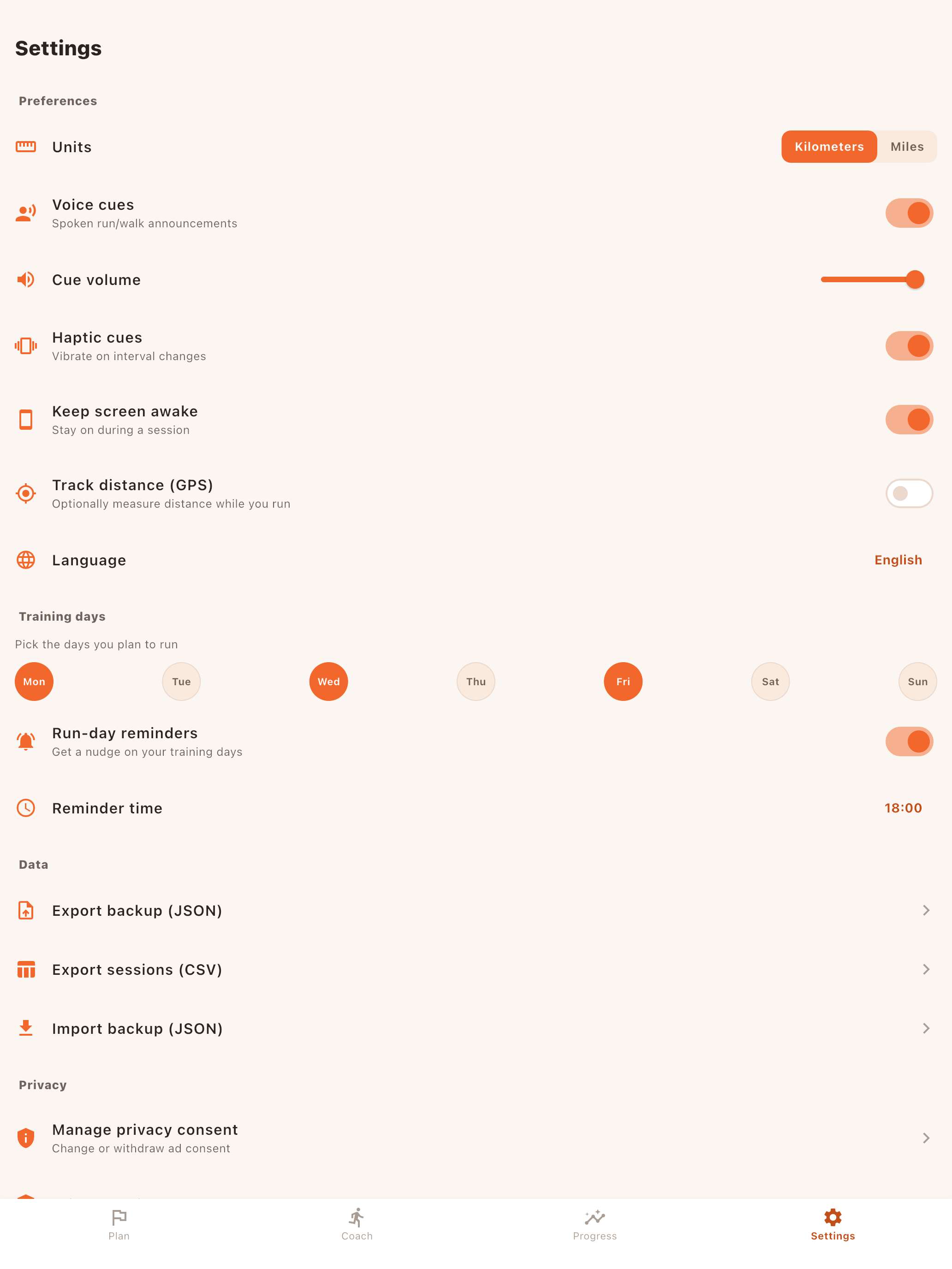 Run5K: Couch to 5K Trainer screenshot 8