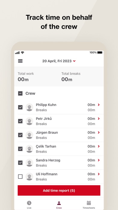 Hilti CrewCenter Screenshot