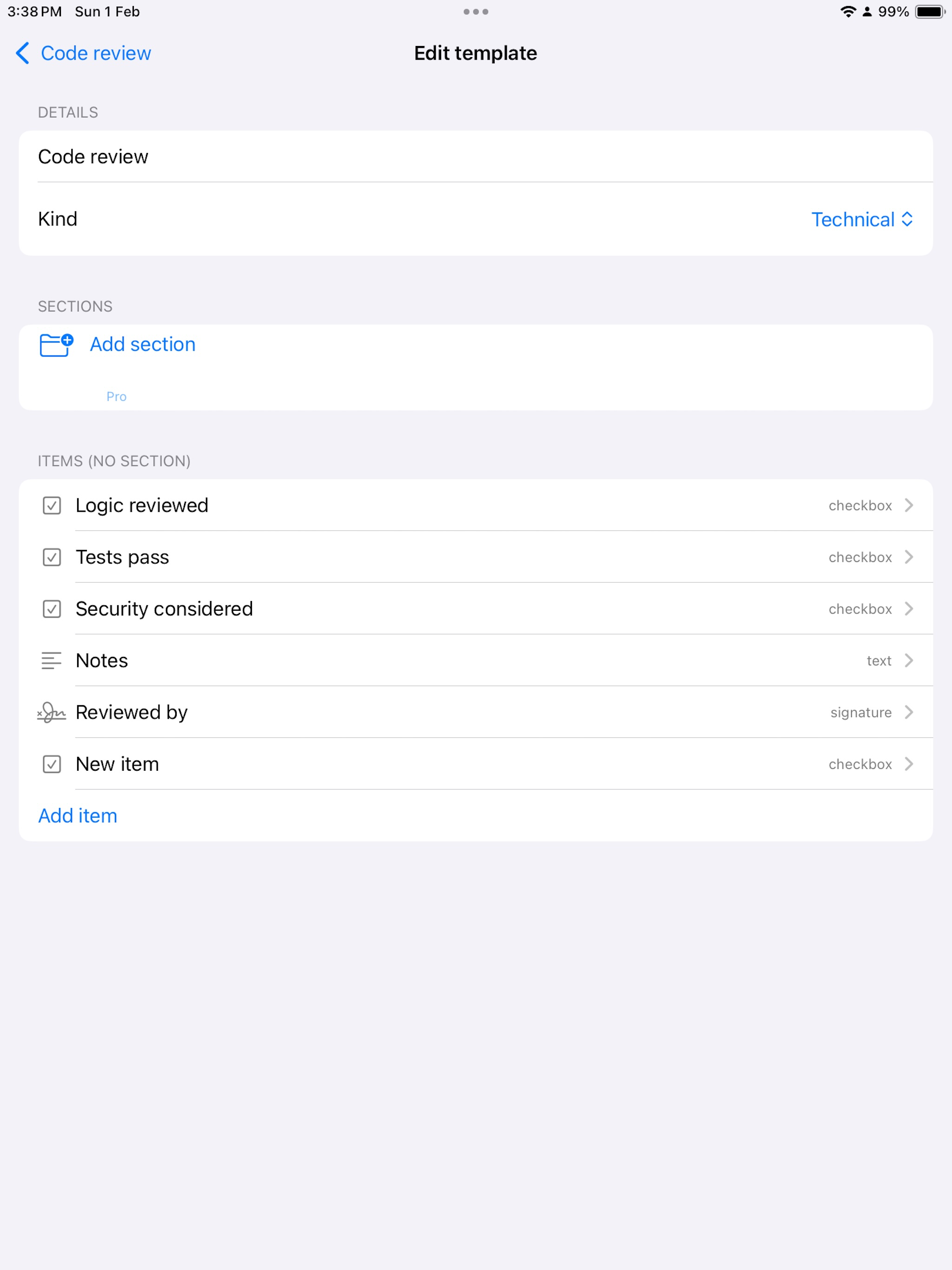 Advanced Offline Checklists