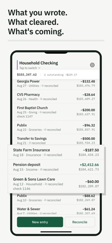 BalanceWright: Check Register Screenshot 2 of 10