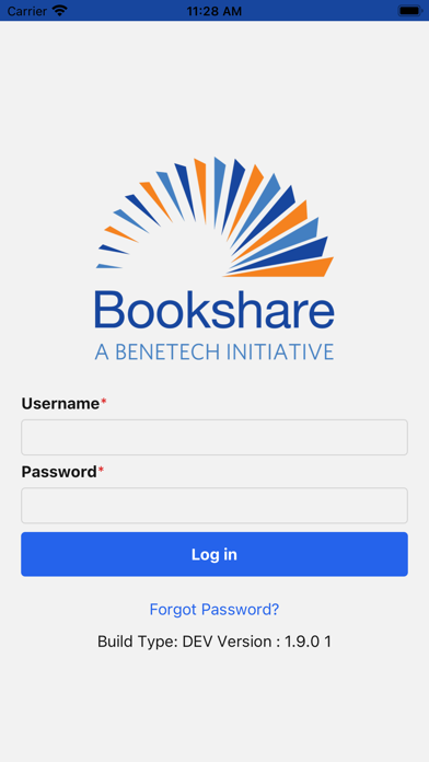 Bookshare Reader Screenshot