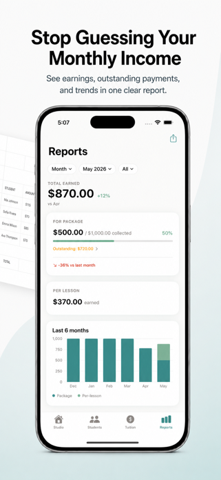 TutorTally Lesson Tracker Screenshot 4 of 4