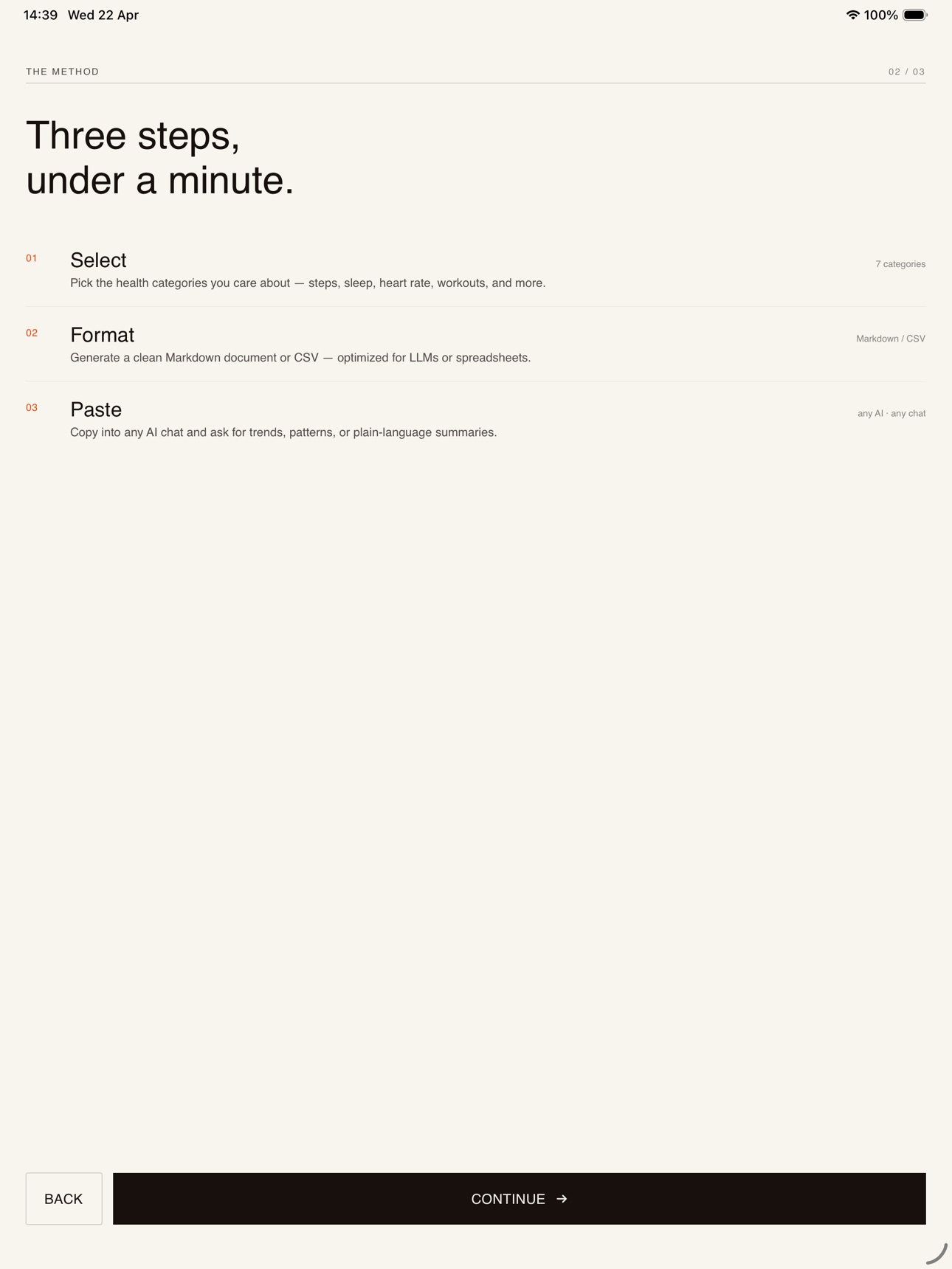 Screenshot 3 of HealthExport Pro
