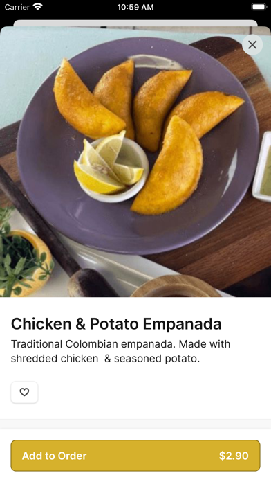 Empanada Brothers To Go iPhone screenshot 4 - Food & Drink app
