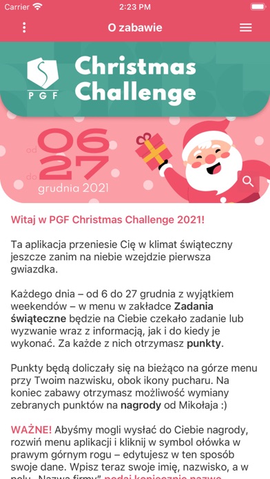 PGF Wydarzenia Screenshot