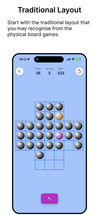 Peg Solitaire 2D Screenshot 2 of 4