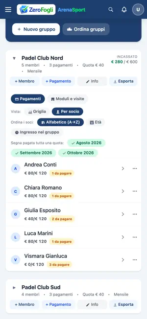 ZeroFogli ArenaSport screenshot 3