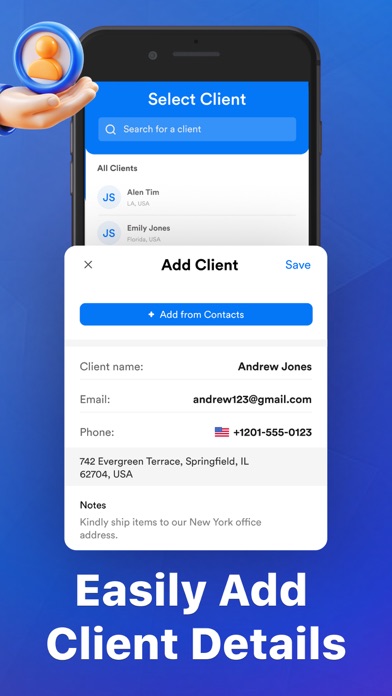 Screenshot #2 pour Invoice Maker, Create Estimate