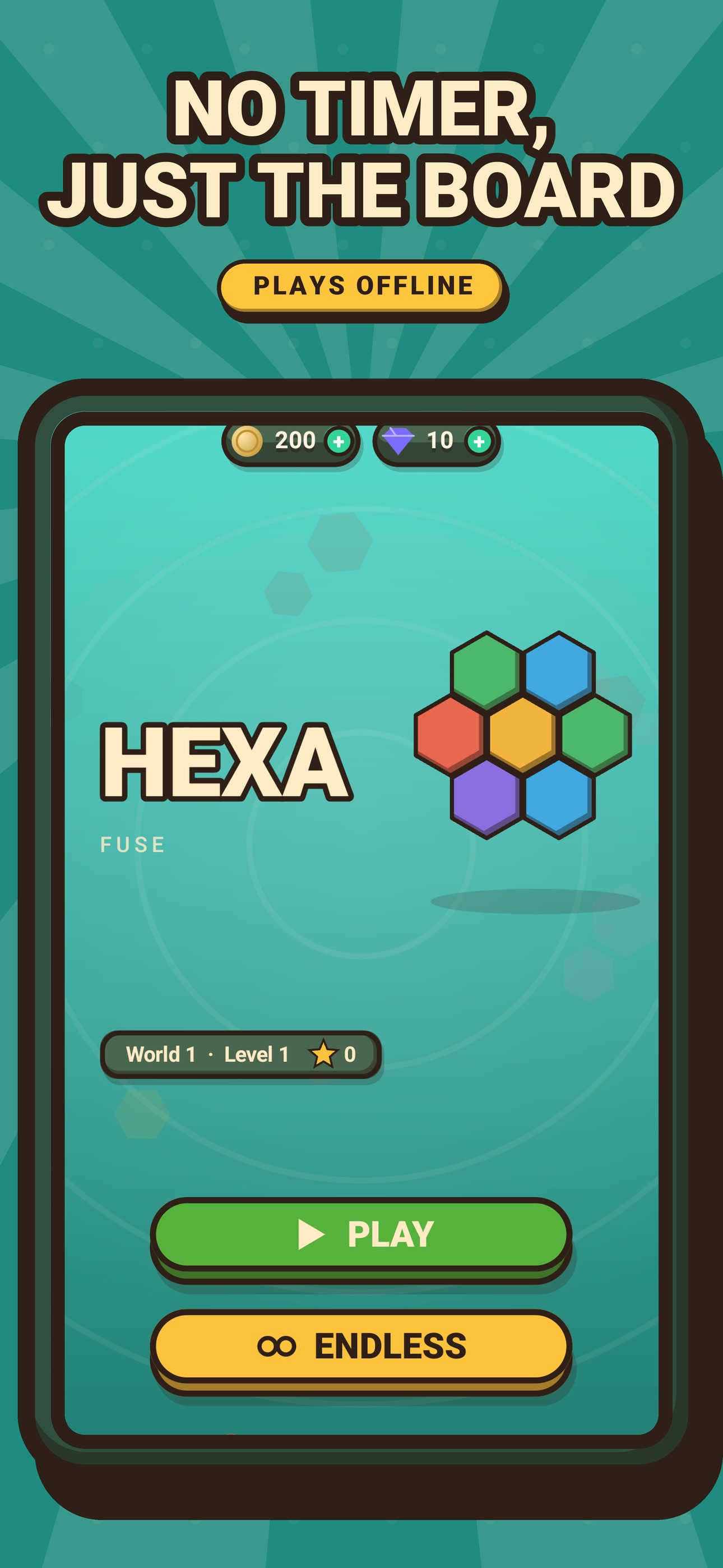 Screenshot 3 of Hexa Fuse: Hexagon Puzzle