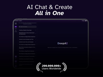 DeepAI: AI Chat, Image & Video iPad screenshot