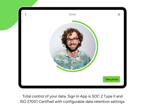 Sign In App Visitor Management iPad screenshot 4 - Business app