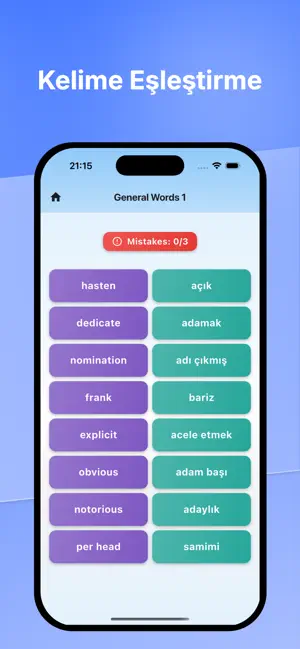 YÖKDil/YDS Kelime Bulma screenshot 3