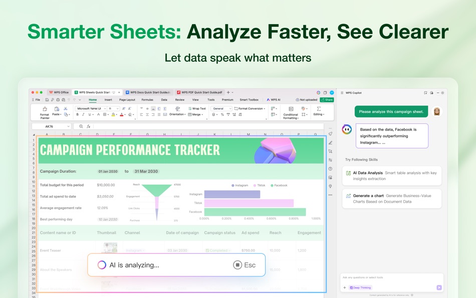#5. WPS Office: AI Doc, PDF, Sheet (macOS) Av: KINGSOFT OFFICE SOFTWARE CORPORATION LIMITED