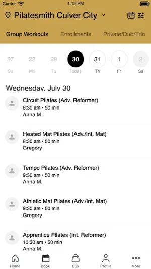 Pilatesmith screenshot 2