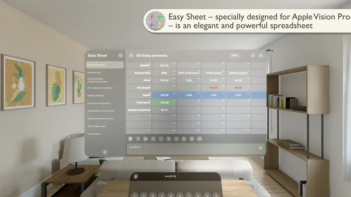Easy Sheet screenshot 1