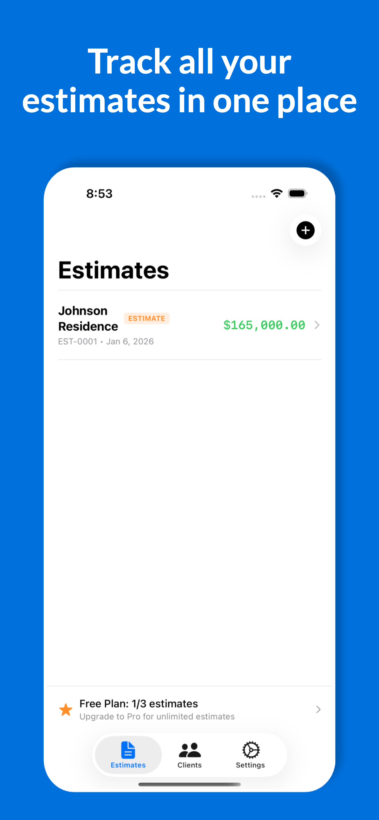 Estimate Maker+