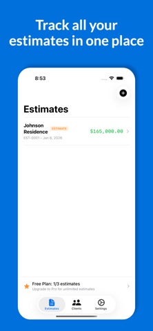 Estimate Maker+ Screenshot 3 of 5