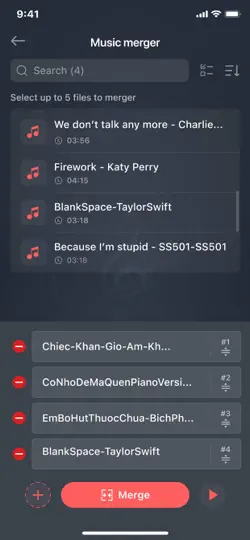 Скриншот Mp3 Cutter - обрезать музыку на iPhone 5
