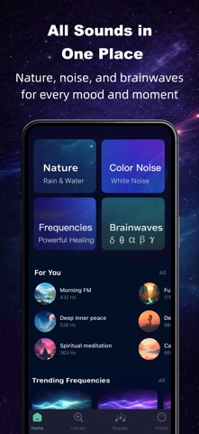 Sleep Sound Frequency Healing iPhone screenshot