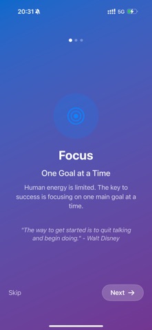 Focus: One Goal at a Time Screenshot 2 of 6