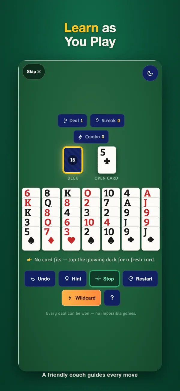 Screenshot #2 pour Golf Solitaire: Coach