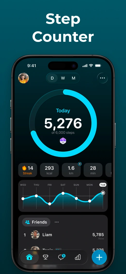 StepsApp Pedometer screenshot 1