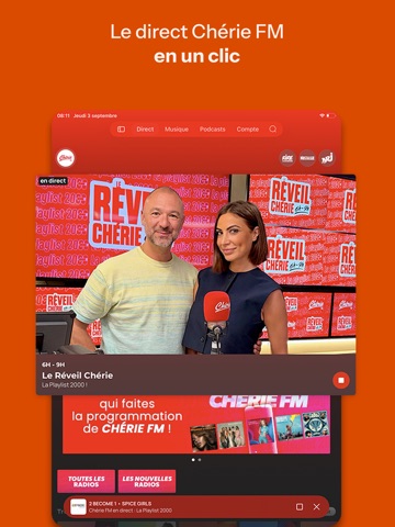Chérie FM : Radios & Podcasts iPad screenshot 2