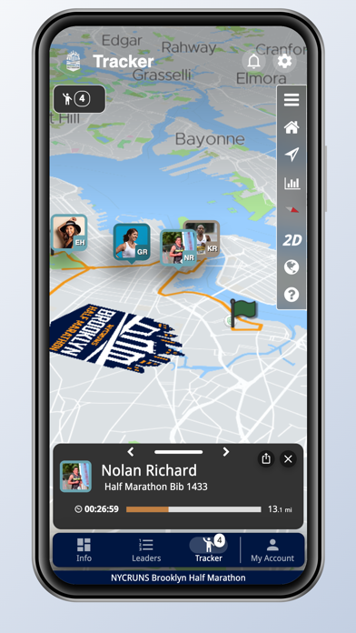 NYCRUNS Brooklyn Half Marathon Screenshot