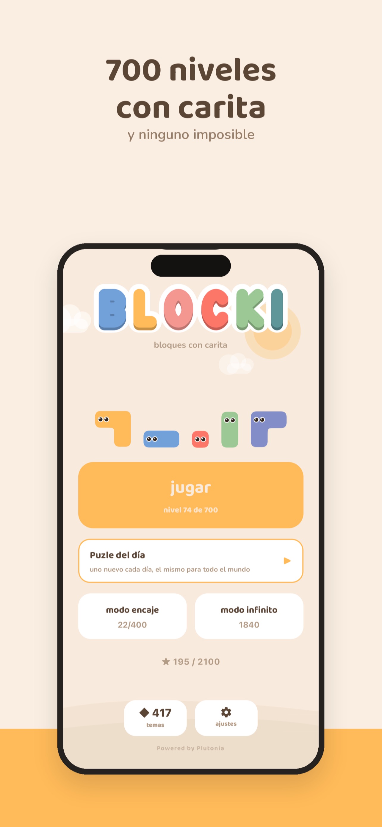 Screenshot 1 of Blocki: puzzles with faces