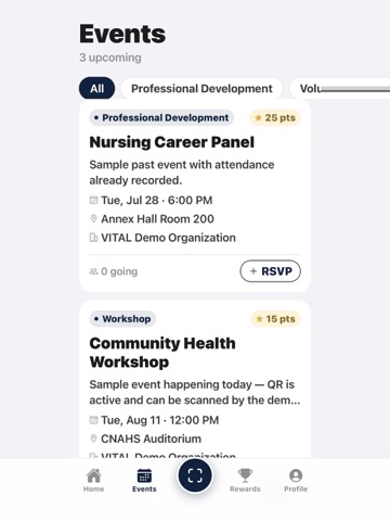 VITAL Loyalty Program iPad screenshot