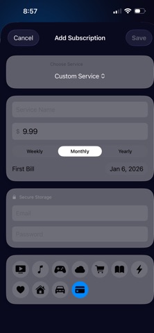 SubTrack: Subscription Manager Screenshot 8 of 9