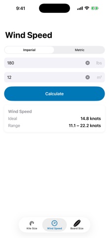 KiteCalc screenshot
