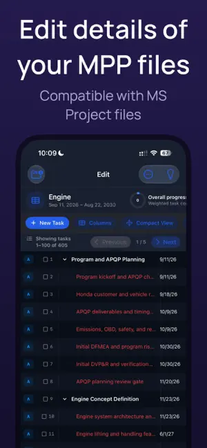 MPP Project Wizard screenshot 2