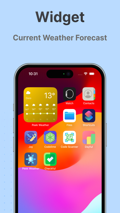 Peek Weather - Rain Forecast Screenshot