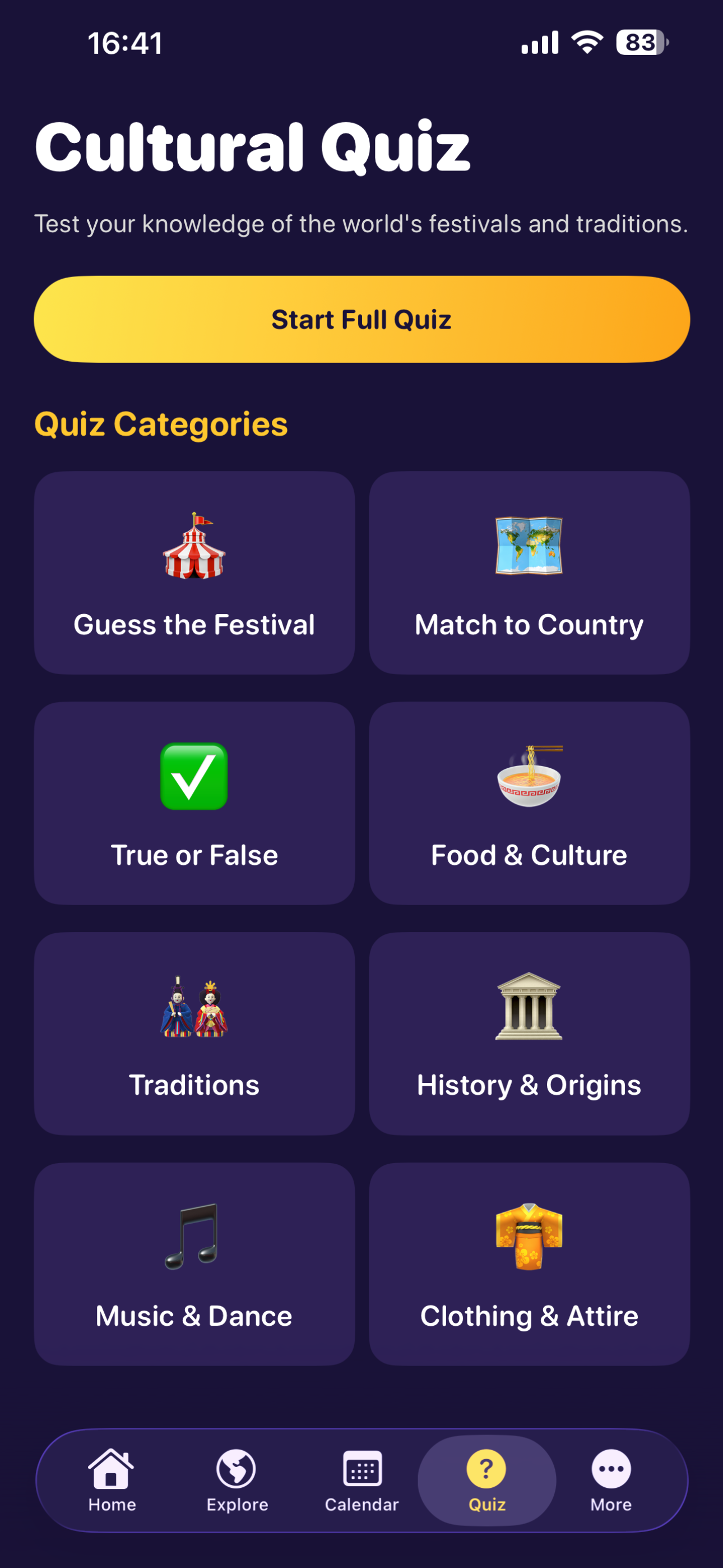 Festival Atlas: Culture Quiz screenshot 7