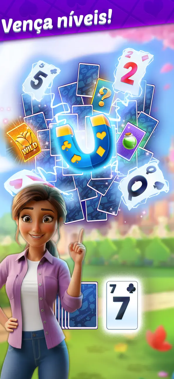Solitaire Story: Ava's Manor iOS Mod IPA screenshot 2 - iOS game interface