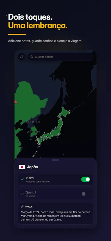 been; mapa de países visitados screenshot 5 of 8