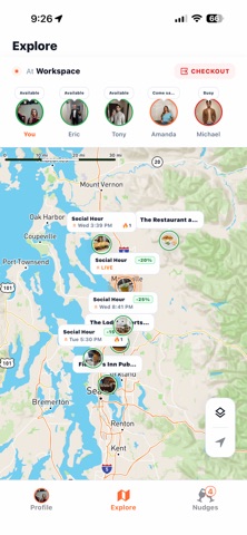 SocialHour: (Food & Socialize) screenshot
