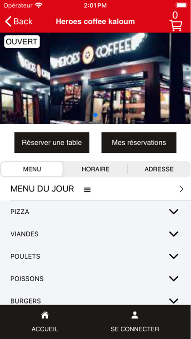 Heroes Coffee iPhone screenshot 3 - Shopping app