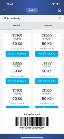 Muj Tesco Mobile screenshot