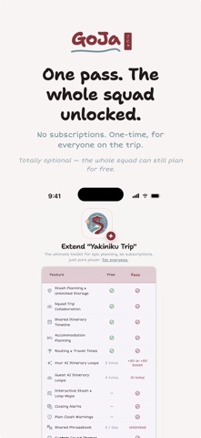 GoJa: Japan Trip Planner iPhone screenshot