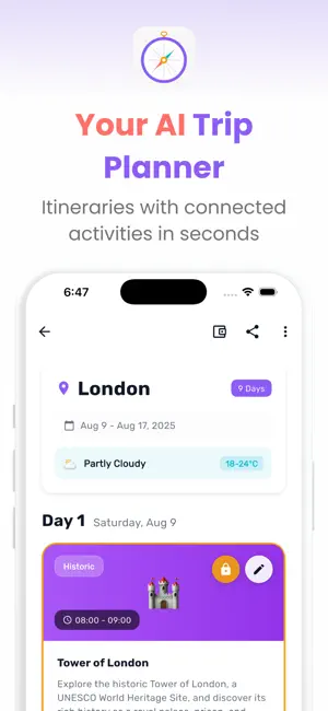 AI Travel Planner: Flaia screenshot 1