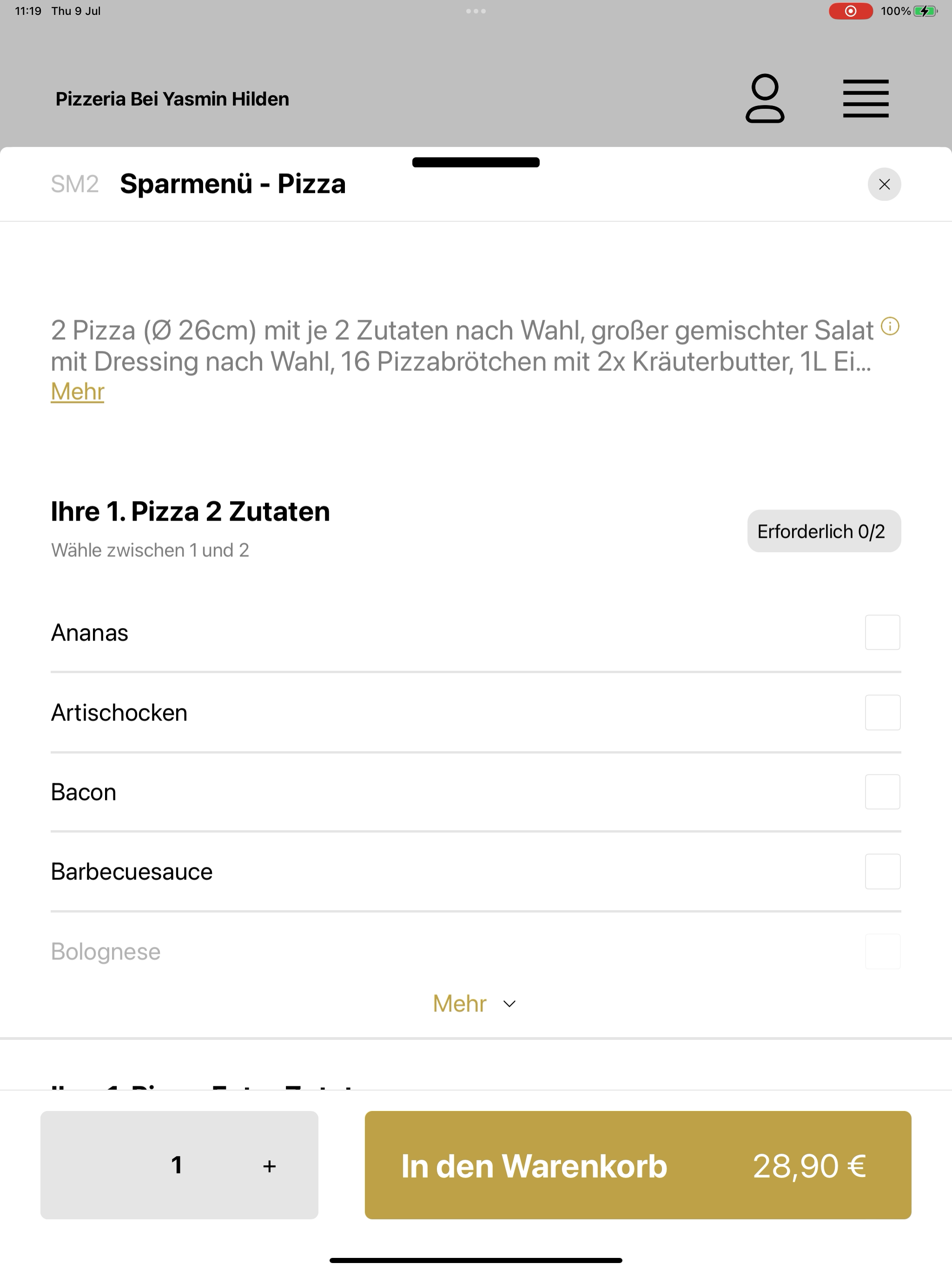 Pizzeria Bei Yasmin Hilden screenshot 15